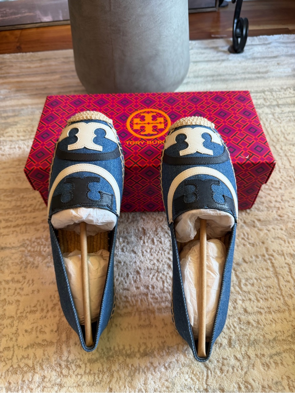 Tory Burch Denim Poppy Espadrille